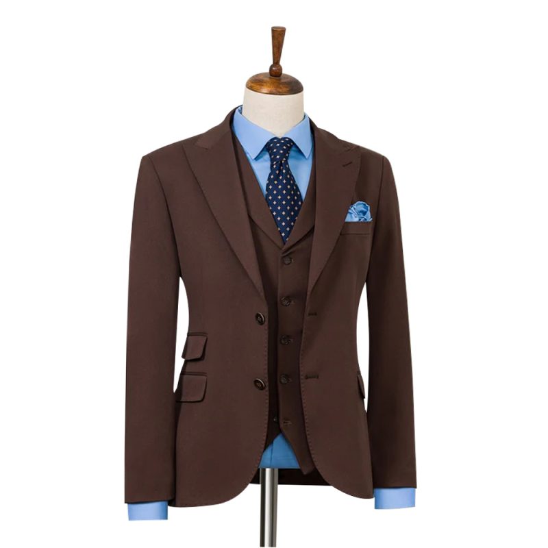 Dark Chocolate Brown 3 Piece Suit