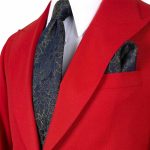Red Two Piece Suit For Men