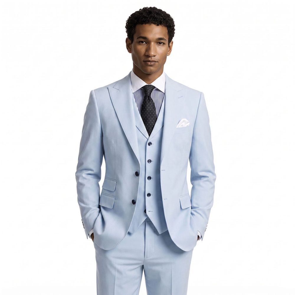 Andre Emilio Custom Pastel Blue Suit