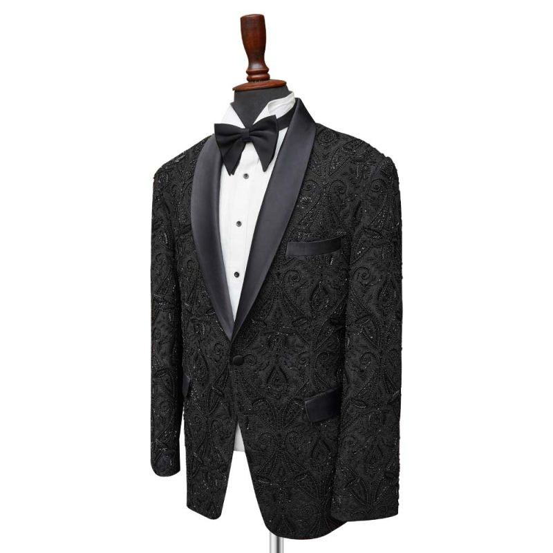 Galaxy Balck Noir Tuxedo With Premium Work