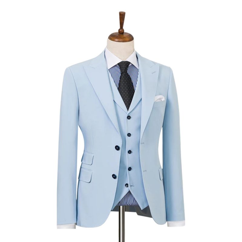 Pastel Blue Suit For Men