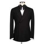 Black Tuxedo With Stone Embroidered