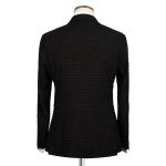 Black Tuxedo With Stone Embroidered