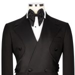 Black Satin Layered Tuxedo