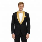 Custom Black and Gold Dinner Jacket 1 Andre Emilio Custom Black And Gold Dinner Jacket