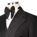 Black Satin Layered Tuxedo