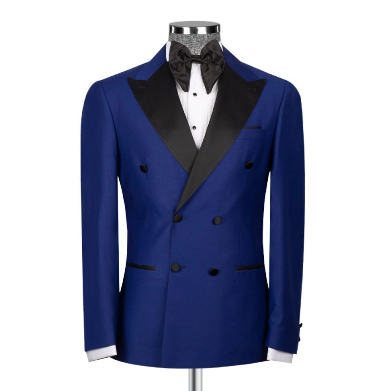 Royal Blue Double Breasted Tuxedo
