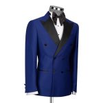 Royal Blue Double Breasted Tuxedo