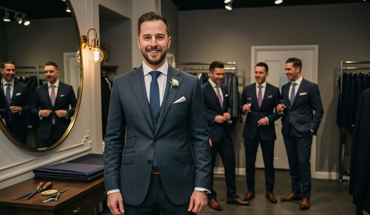 Andre Emilio Perfect Choice For Groom Groomsmen Suits