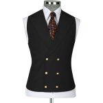 Black Suit With Golden Buttons