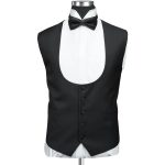 Luxury Black Tuxedo With Hand Stone Work For Men