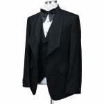 Bespoke Luxury Black Glitter Shawl Lapel Tuxedo For Men