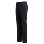 Custom Made Black Tuxedo With Navy Blue Lapel For Men