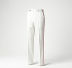 Custom Made White Tuxedo With Pink Lapel For Men