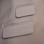 Elegant Beige Suit with Orange Vest