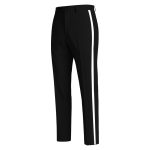 Custom Black Tuxedo With White Lapel And Blue Embroidery For Men