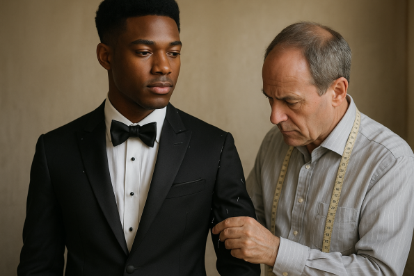 20250709 1500 Black Prom Tuxedo Design Simple Compose 01jzq9zb23fbys7pb2zctaekns