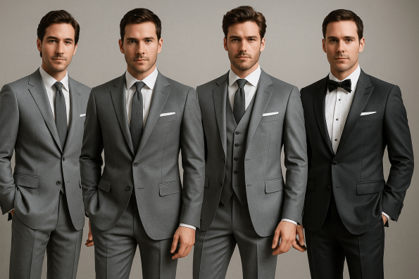 Get Custom Grey Prom Suits & Tuxedos 2025 by Andre Emilio
