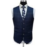 Charcoal Grey Suit With Navy Vest