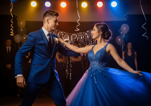 How to Match Your Blue Suit with Her Dress