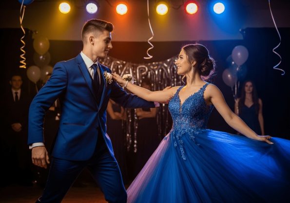 How To Match Your Blue Suit With Her Dress