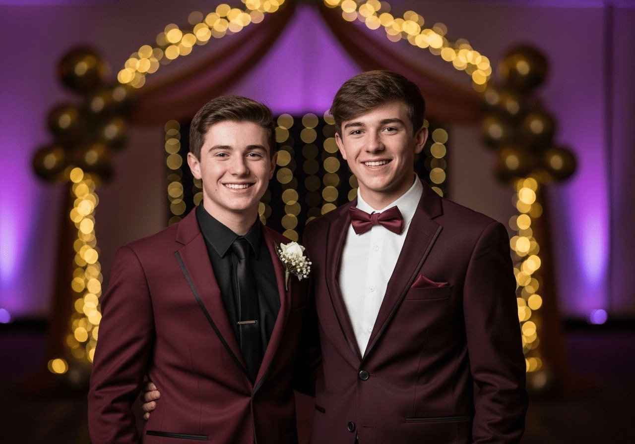 Mens Burgundy Suit Or Maroon Suit Which Is Best For Prom