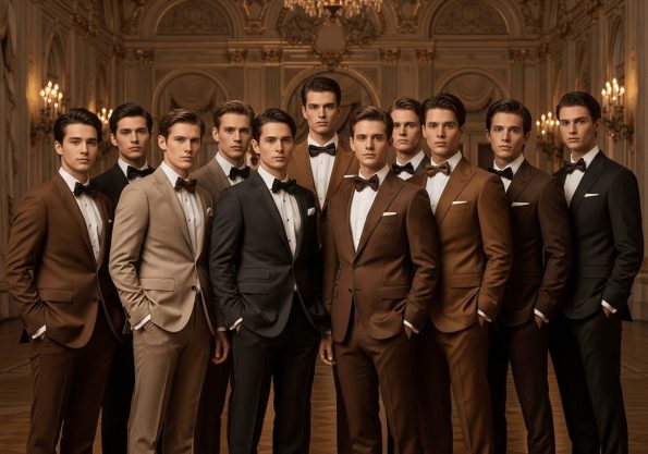 Differents Shades Of Brown Tuxedo
