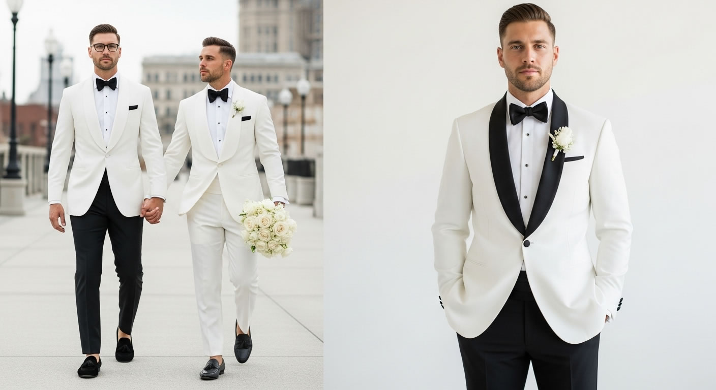 White Wedding Tuxedos Color