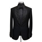 Men’s Beaded Stone Black Tuxedo