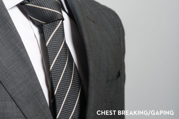 Jacket Chest Gapes Open Or Breaks