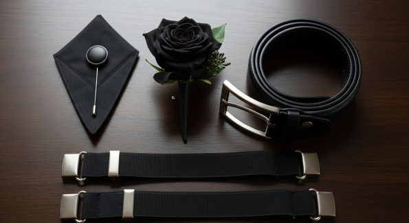Lapel Pins & Flowers, Belt Or Suspenders