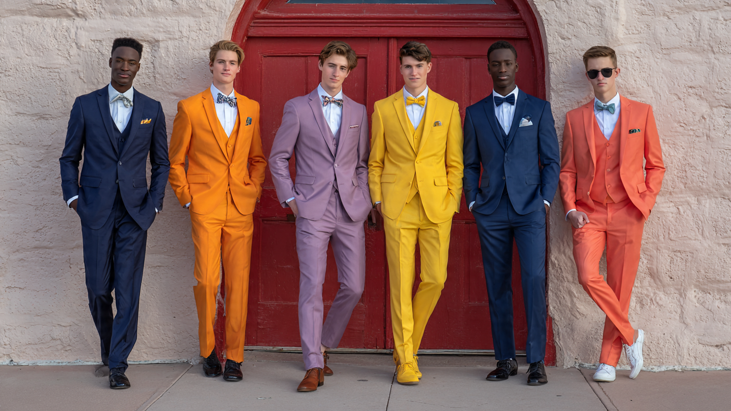 Slim Fit Prom Suits