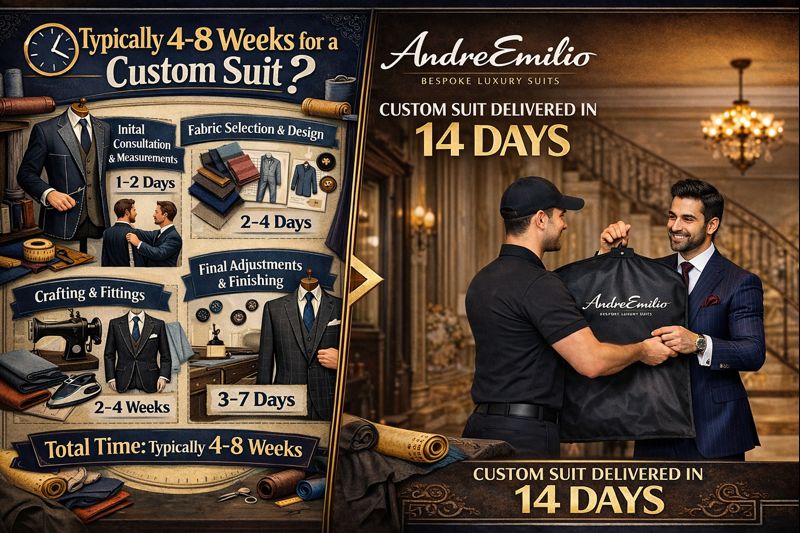 How long does a custom suit take?