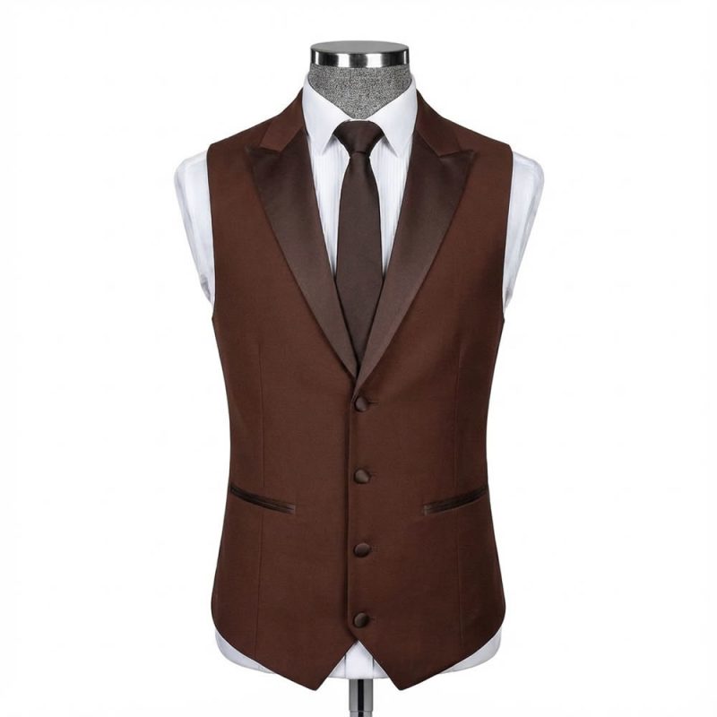 Shop V-Shaped Angled Cut Vest | Best Fabric | Andre Emilio
