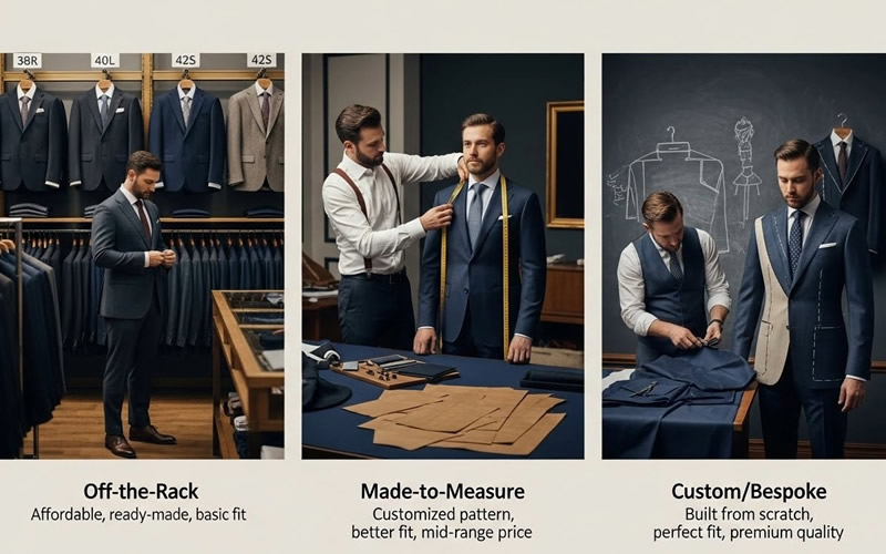 Custom Vs Made To Measure Vs Off The Rack Suits