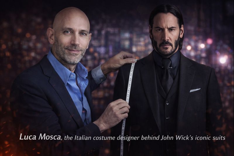 Luca Mosca, the Italian costume designer behind John Wick's iconic suits