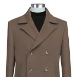 Mens Brown Double Breasted Coat