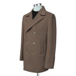 Mens Brown Double Breasted Coat