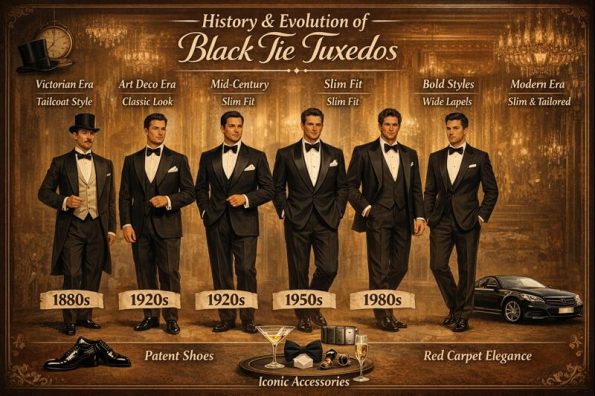 History And Evolution Of Black Tie Tuxedos