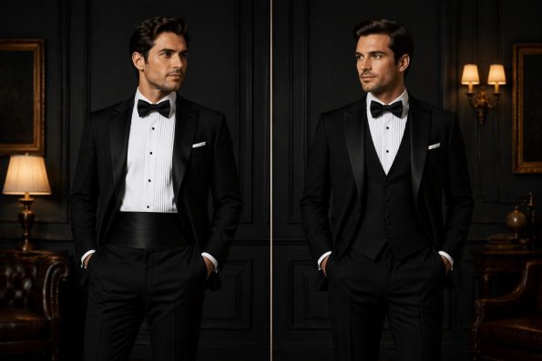Cummerbund Vs Waistcoat with Tuxedo