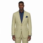 Men’s Custom Beige Cotton Blazer