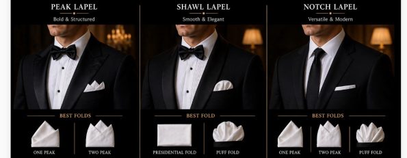 Pocket Squares With Different Lapels