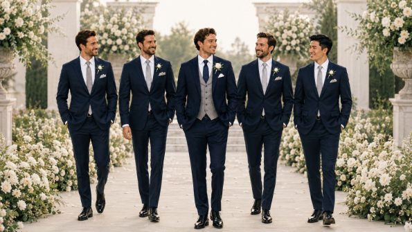 Match Groom And Groomsmen Suits