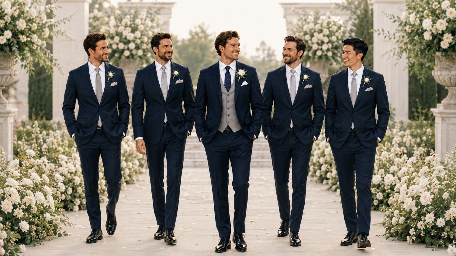 Match Groom And Groomsmen Suits