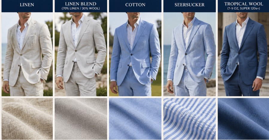 Summer Fabrics For Groom Wedding