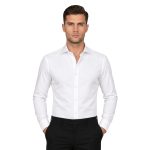 Andre Emilio Custom Self Lining White Dress Shirt For Shirt