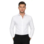 Andre Emilio Self Lining White Dress Shirt For Shirt
