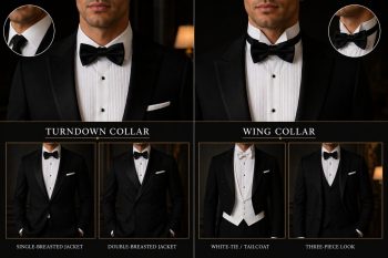 Tuxedo Shirts Guide: Styles, Collars, and Rules You Need to Know 8 Two Main Collar Styles