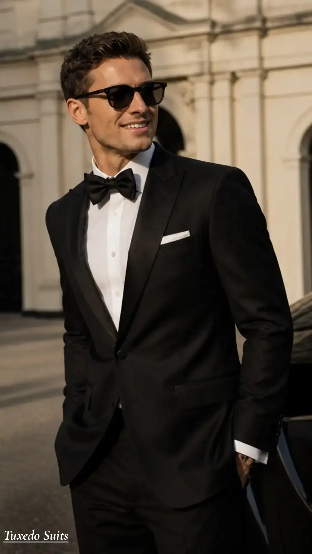 Custom Tuxedo Suit Black Mens