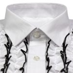 Ruffled Tuxedo Shirt Men Model